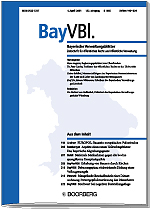 Bayerische Verwaltungsbl�tter